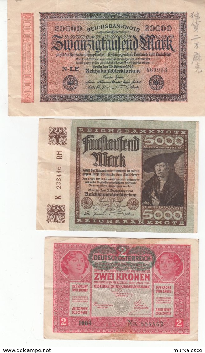 5786  -      LOT   REICHBANKNOTE - Verzamelingen