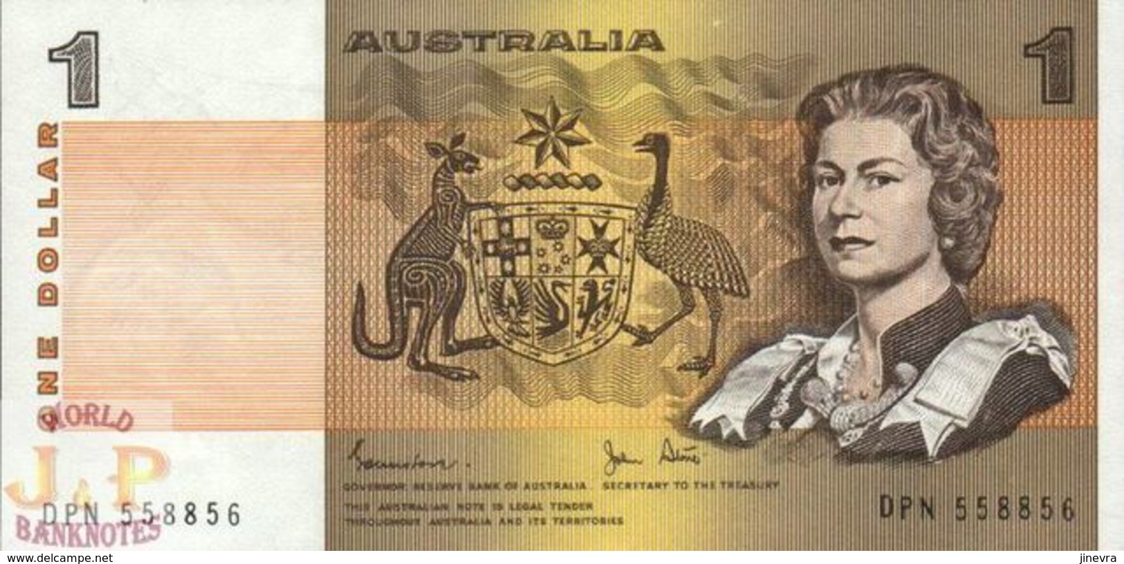 AUSTRALIA 1 DOLLAR 1983 PICK 42d UNC - 1974-94 Australia Reserve Bank (paper Notes)