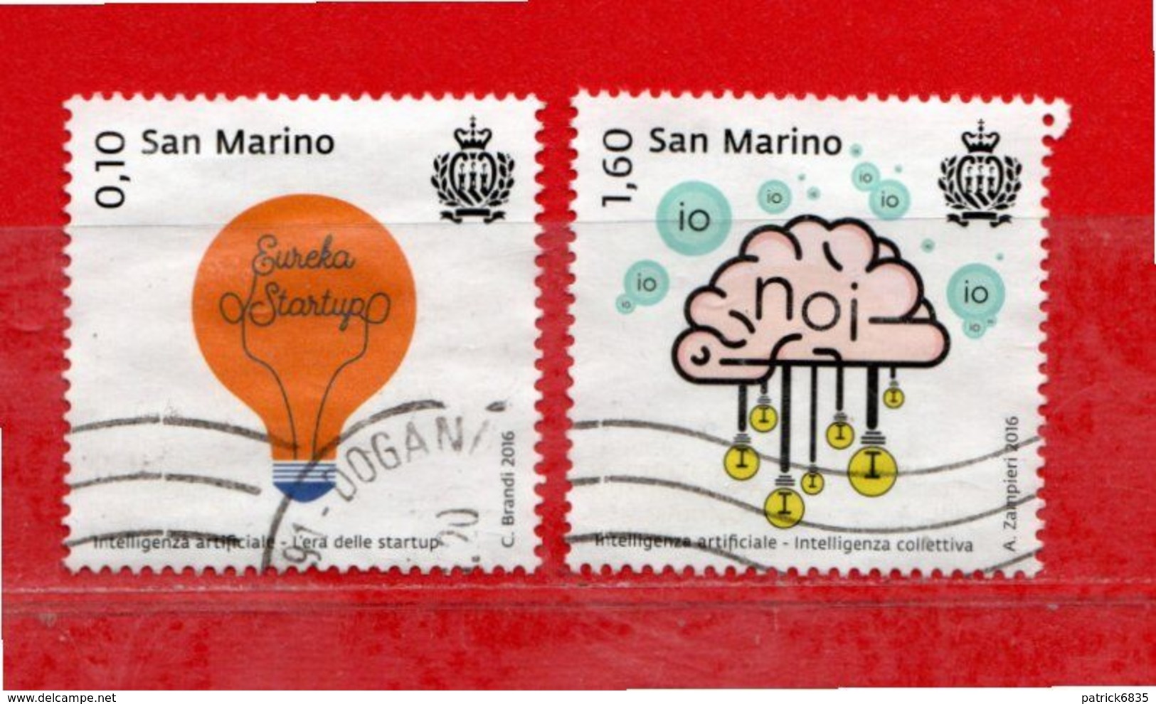 S.Marino ° 2016 -  L'INTELLIGENZA ARTIFICIALE. Unif. 2525-2528.  Usato - Used Stamps