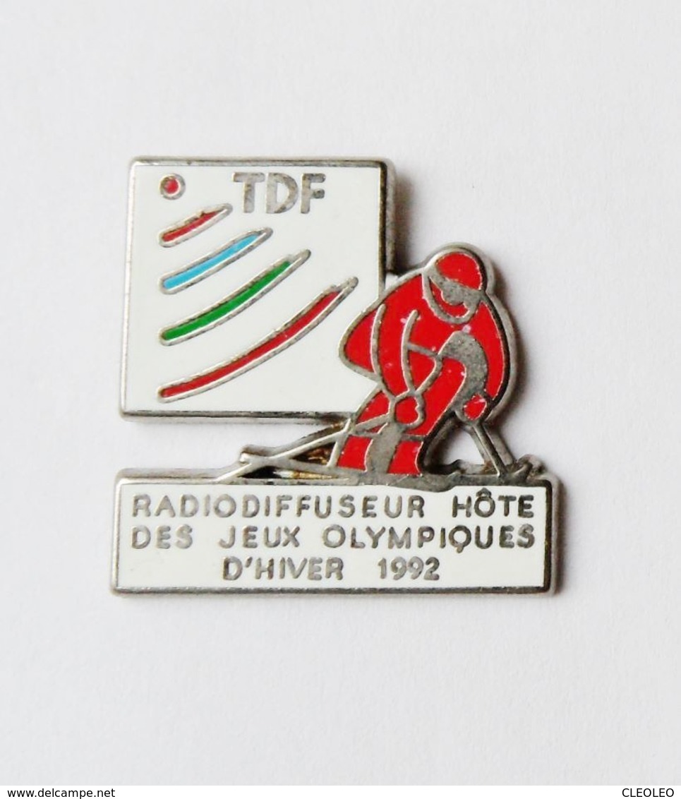 Pin's TDF Radiodiffiseur Hôte Des Jeux Olympiques D'hiver 1992 - R46 - Winter Sports