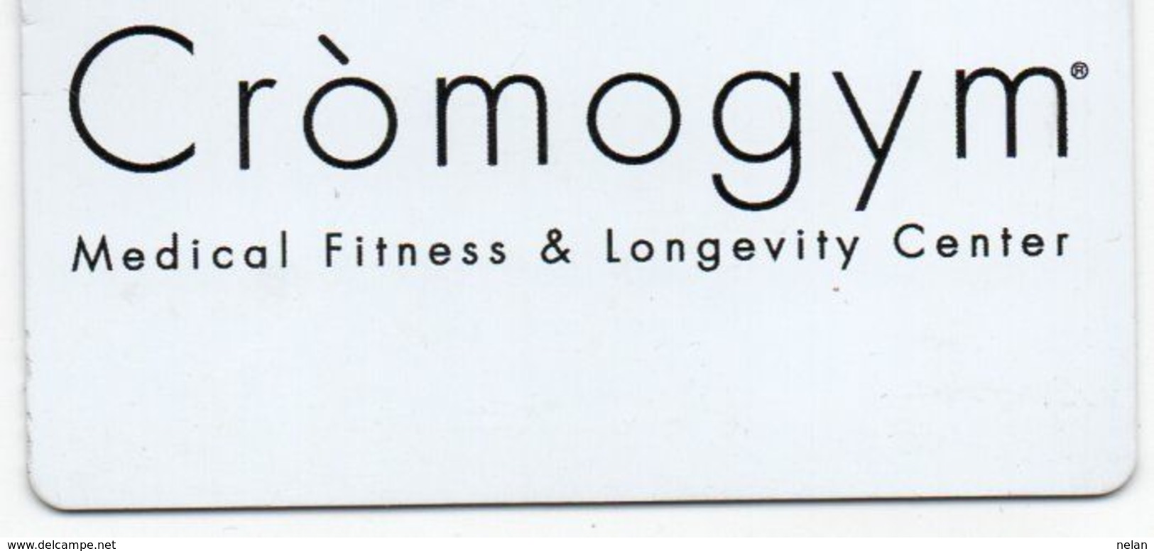 CROMOGYM - MEDICAL FITNESS & LONGEVITY CENTER CARD - Other & Unclassified