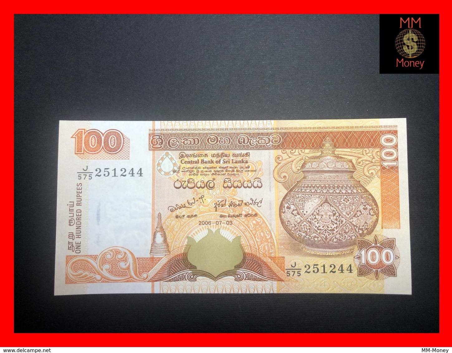 Ceylon - Sri Lanka  100 Rupees 3.7.2006  P. 111 UNC - Sri Lanka