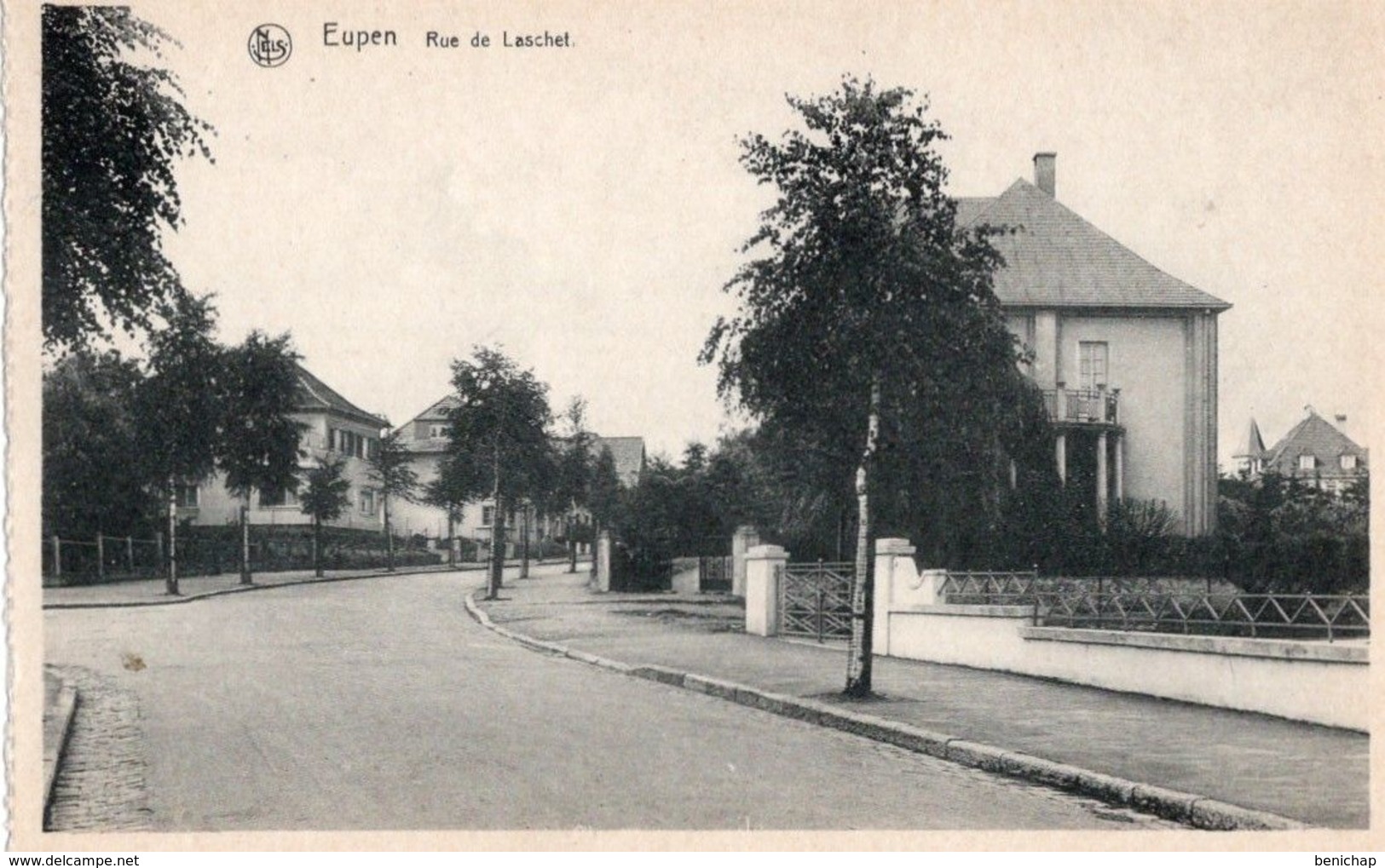 CPA NELS - EUPEN - RUE DE LASCHET- EDIT. L. FRANSSEN, MEMBACH - Eupen