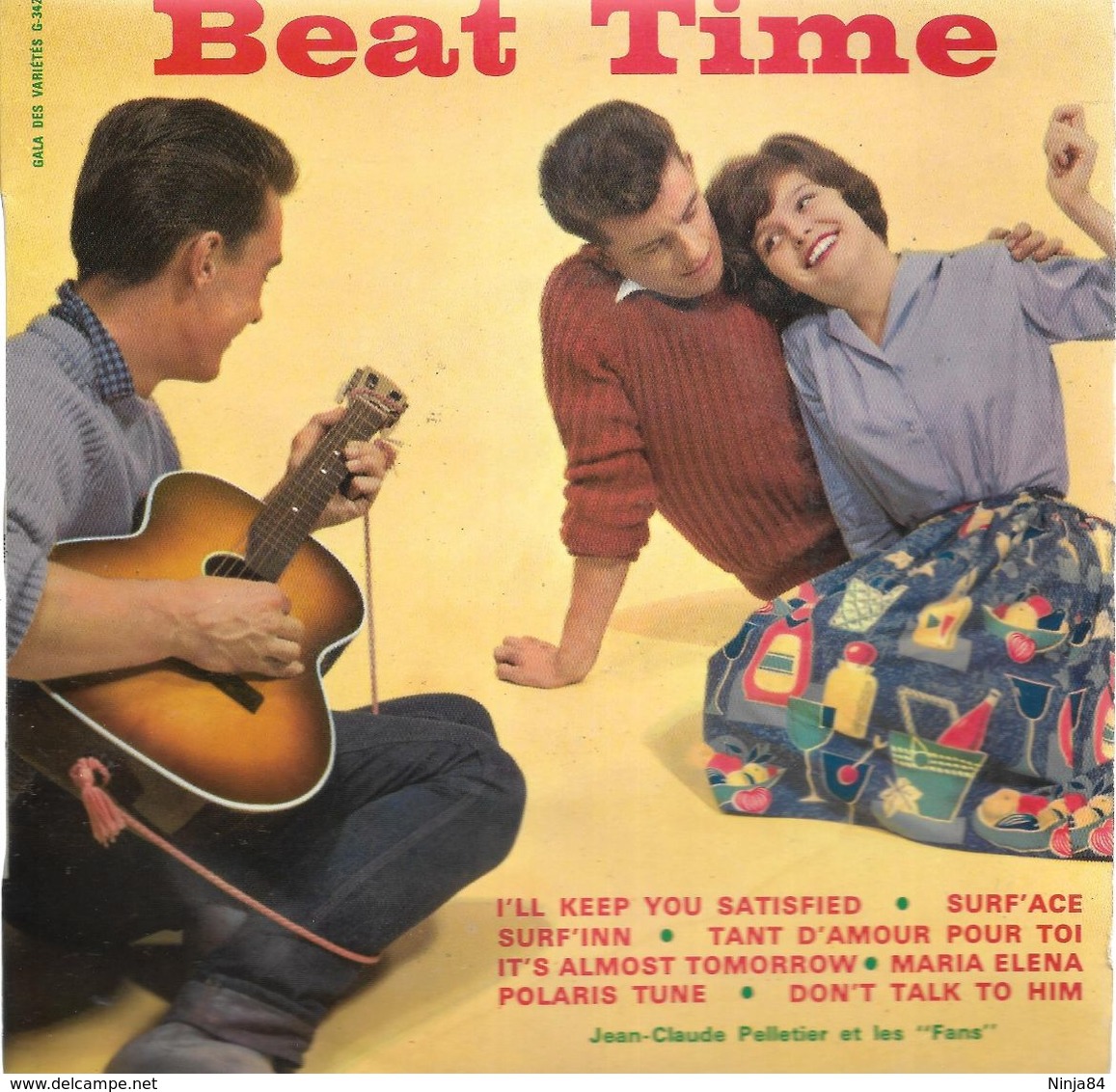 EP 33 RPM (7") Jean-Claude Pelletier / Beatles "  Beat Time  " - Jazz