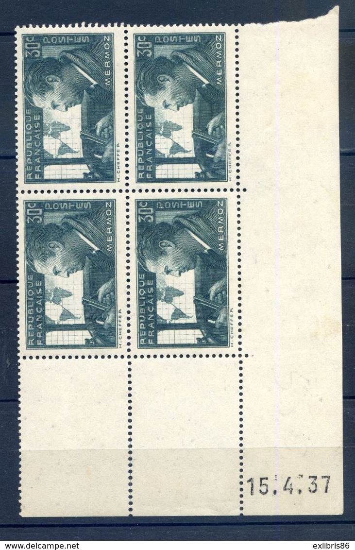 TIMBRES FRANCE REF230620...TIMBRES N° 337 COIN DATE (1937), Charnière - Other & Unclassified