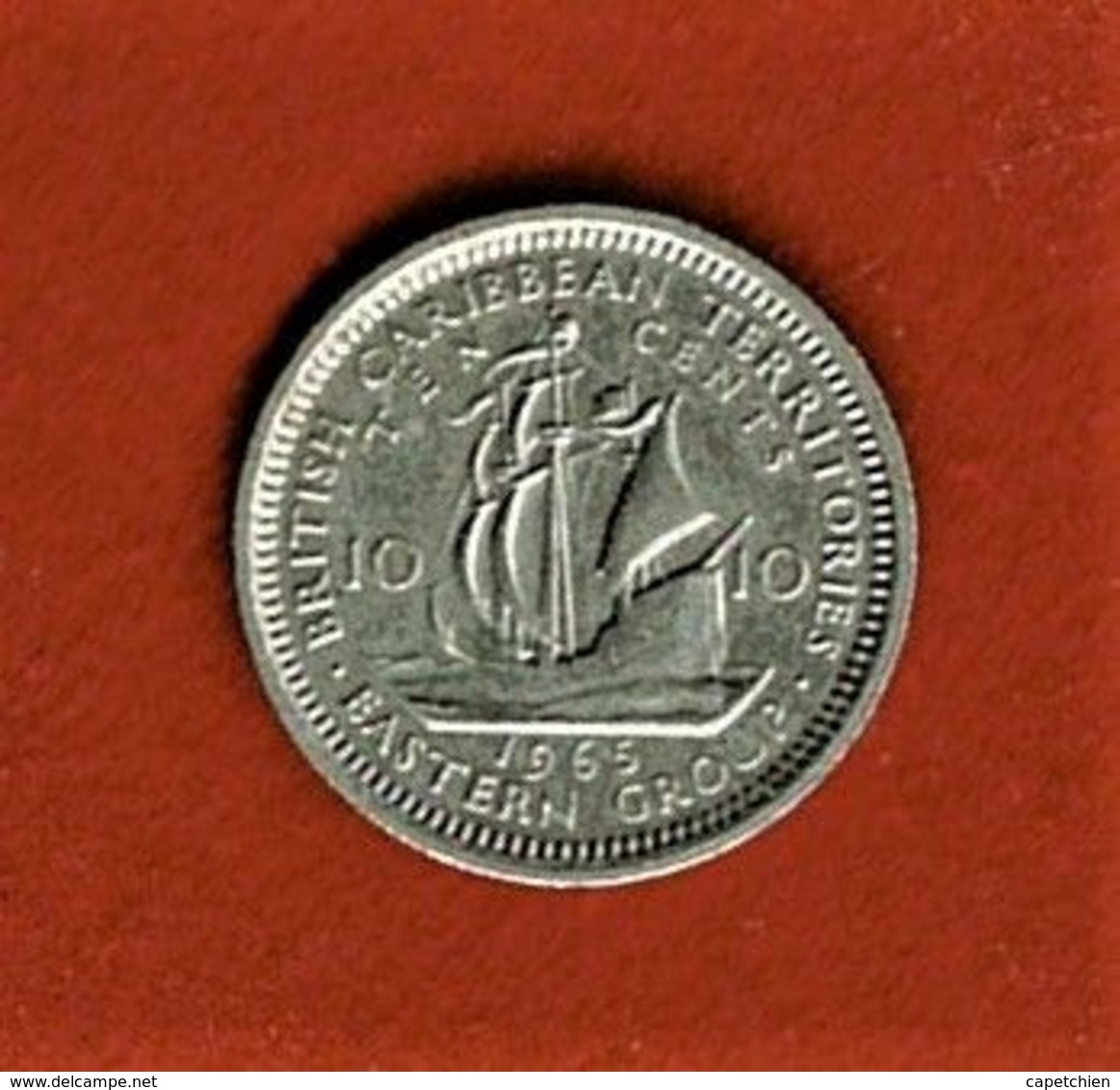 TERRITOIRES BRITANNIQUES DES CARAÏBES / 10 CENTS / 1965 - Caribe Británica (Territorios Del)