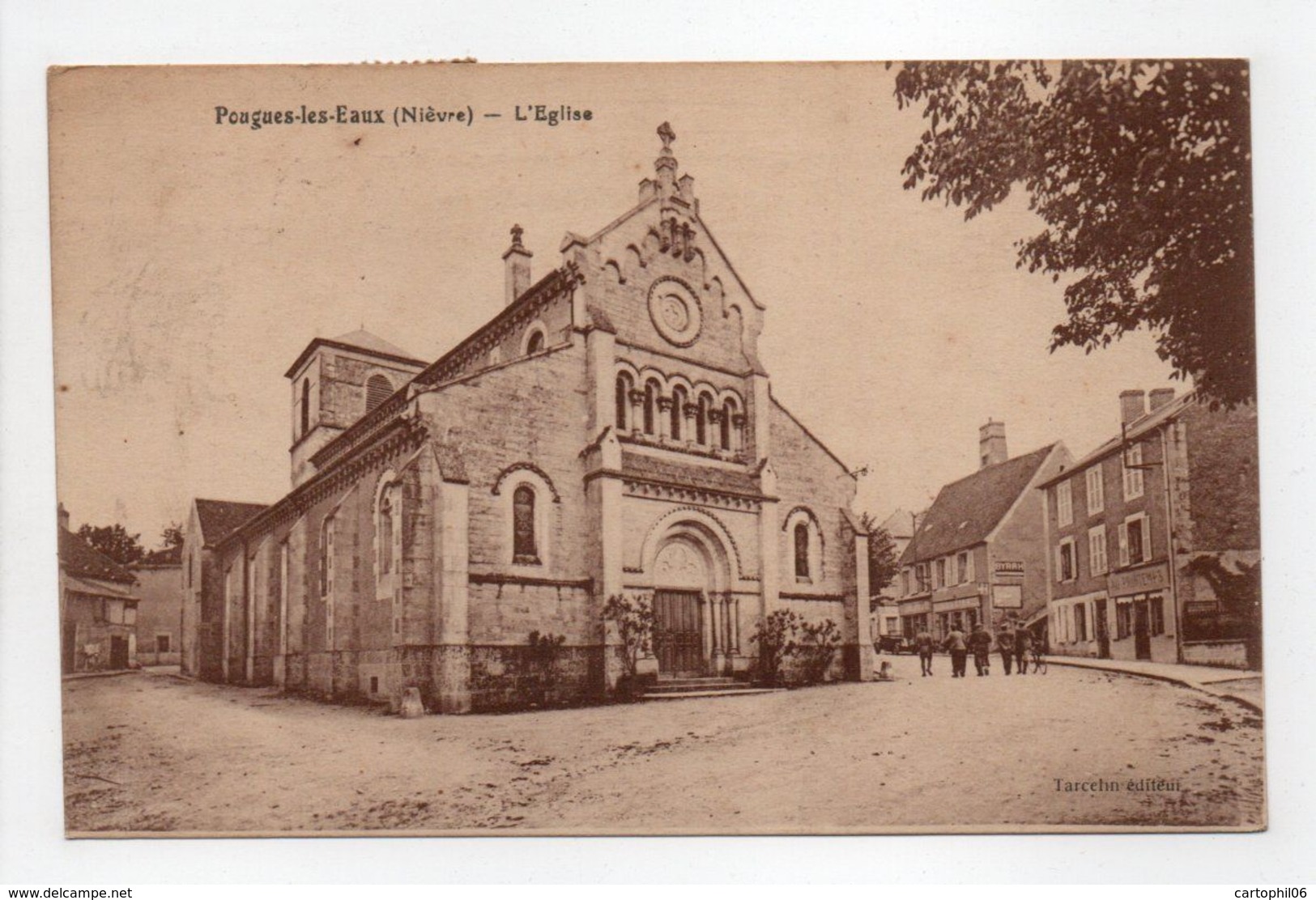 - CPA POUGUES-LES-EAUX (58) - L'Eglise 1937 - Edition Tarcelin - - Pougues Les Eaux