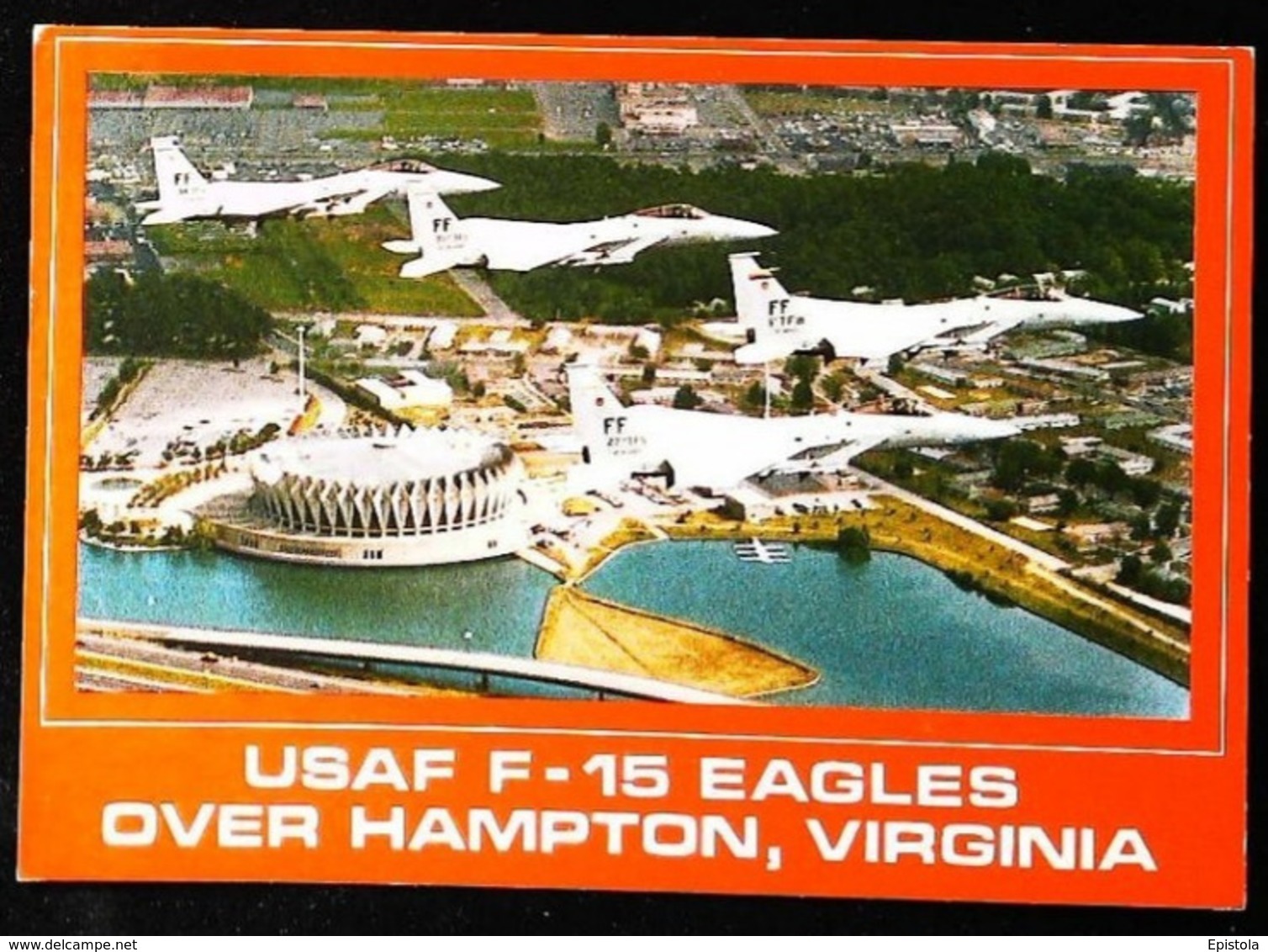 USAF F-15 EAGLES Over Hampton Virginia (U.S.A.)-   (Avion Aircraft Flugzeug) - Hampton