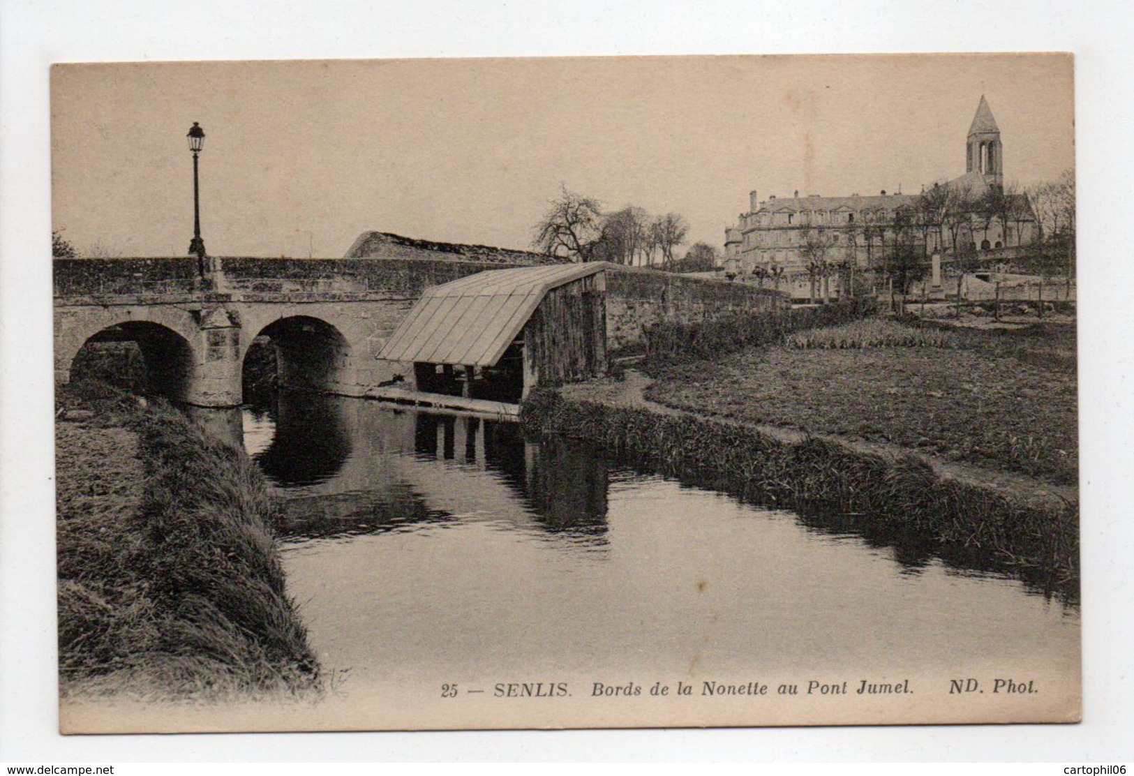 - CPA SENLIS (60) - Bords De La Nonette Au Pont Jumel 1916 - Photo Neurdein N° 25 - - Senlis