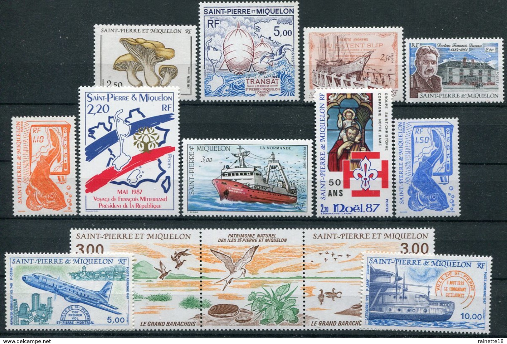 Saint Pierre Et Miquelon     Année 1987 Complète ** Avec PA - Full Years