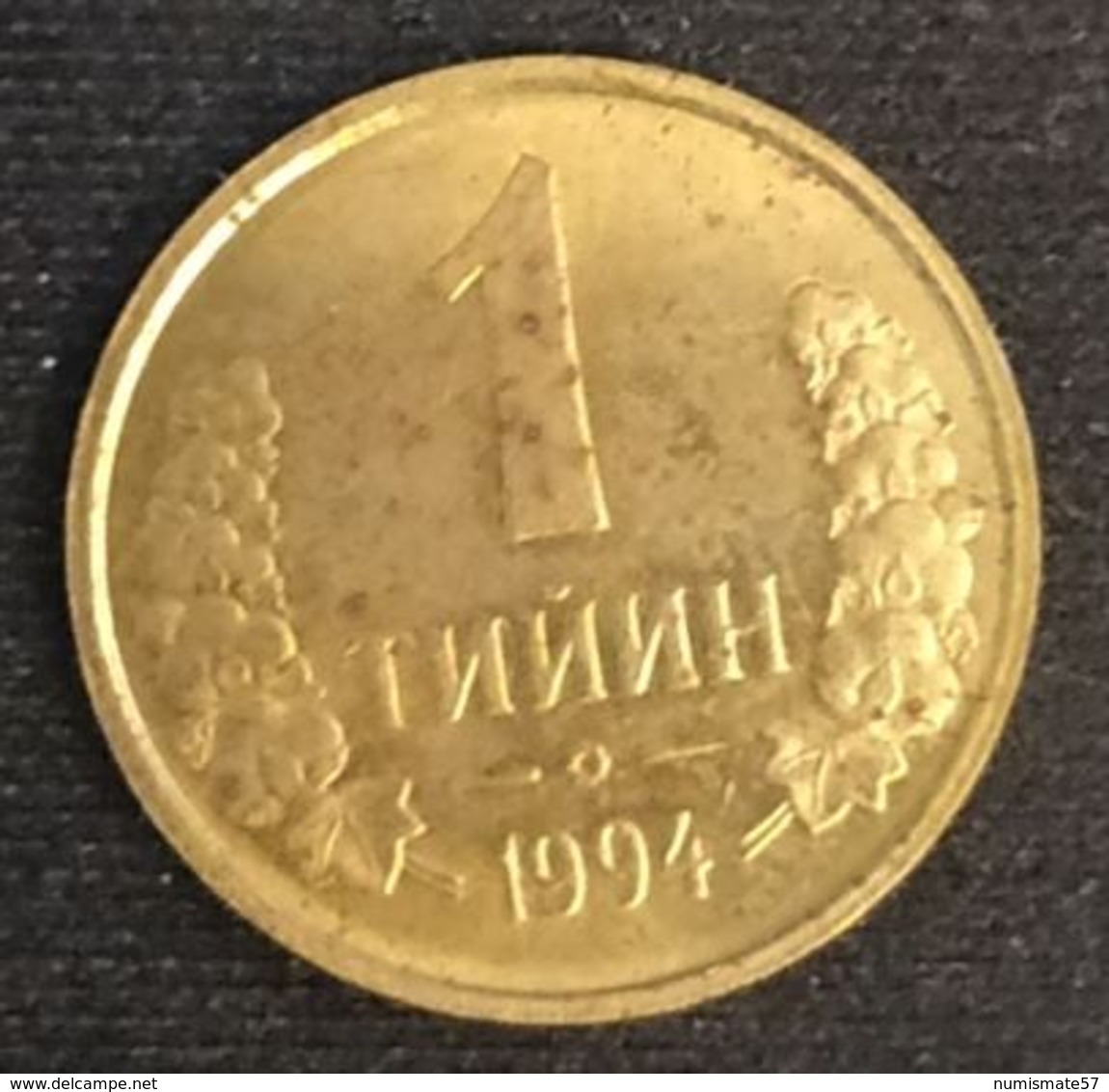 OUZBEKISTAN - UZBEKISTAN - 1 TIYIN 1994 - KM 1 - Uzbenisktán