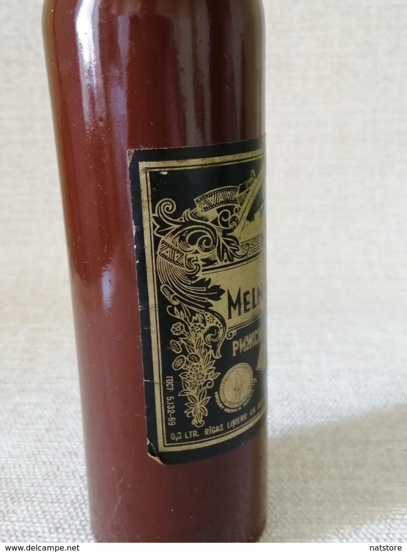 1969. LATVIA.... EMPTY   CERAMIC    BOTTLE   " RIGA BLACK BALM"...   300ml. - Andere & Zonder Classificatie