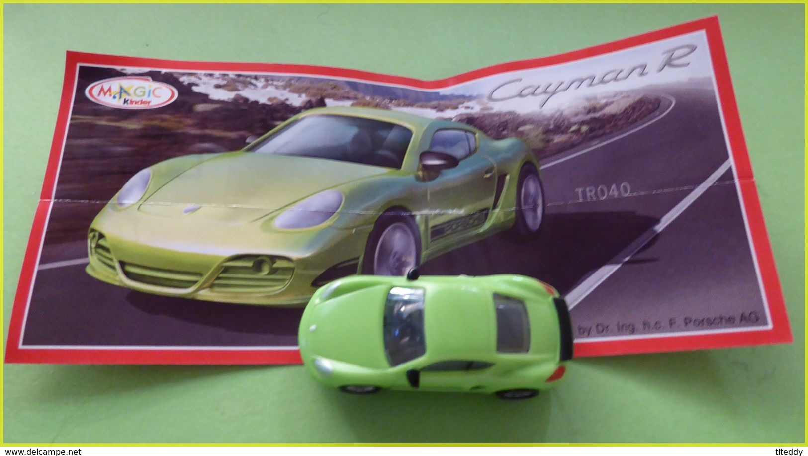 KINDER JOUET VOITURE PORSCHE TR 040 - Andere & Zonder Classificatie