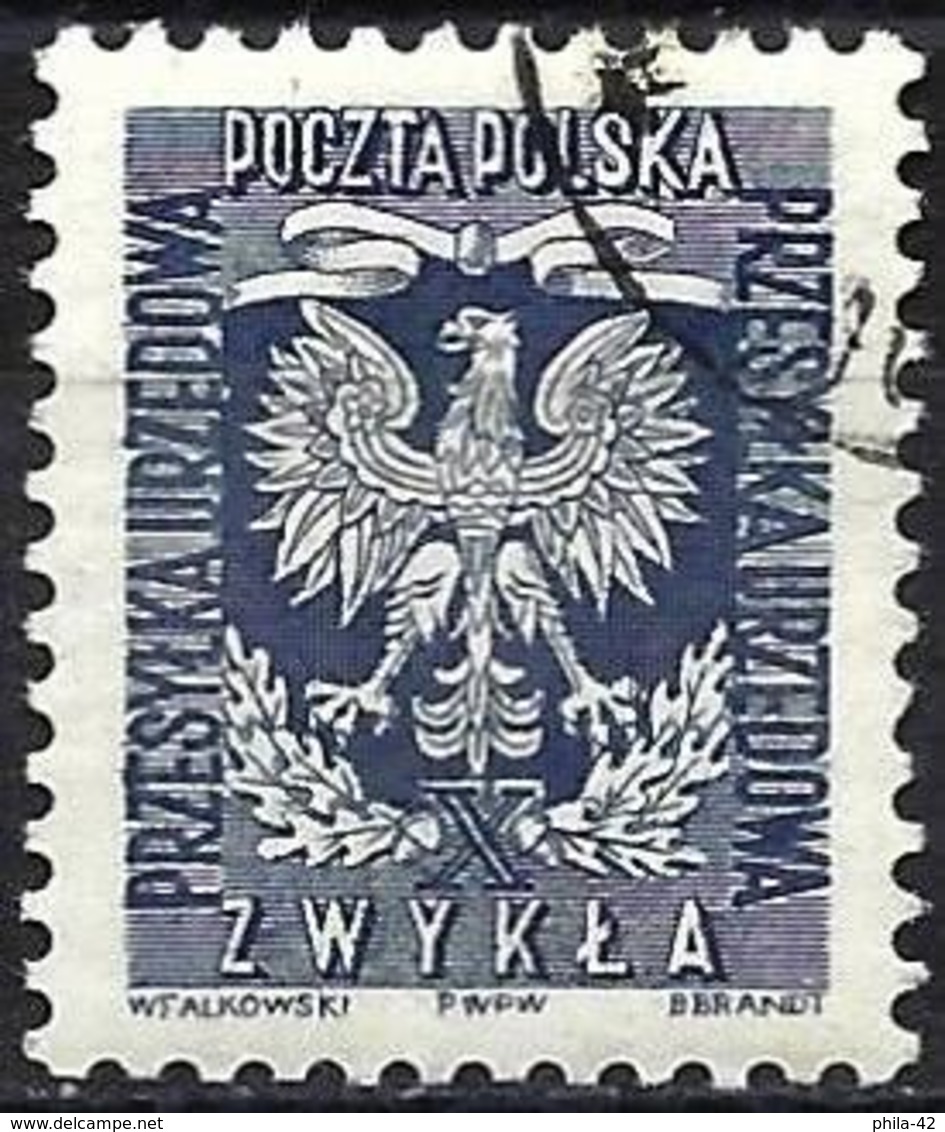 Poland 1954 - Mi D 27A - YT S 28 ( Official : National Arms ) - Dienstmarken