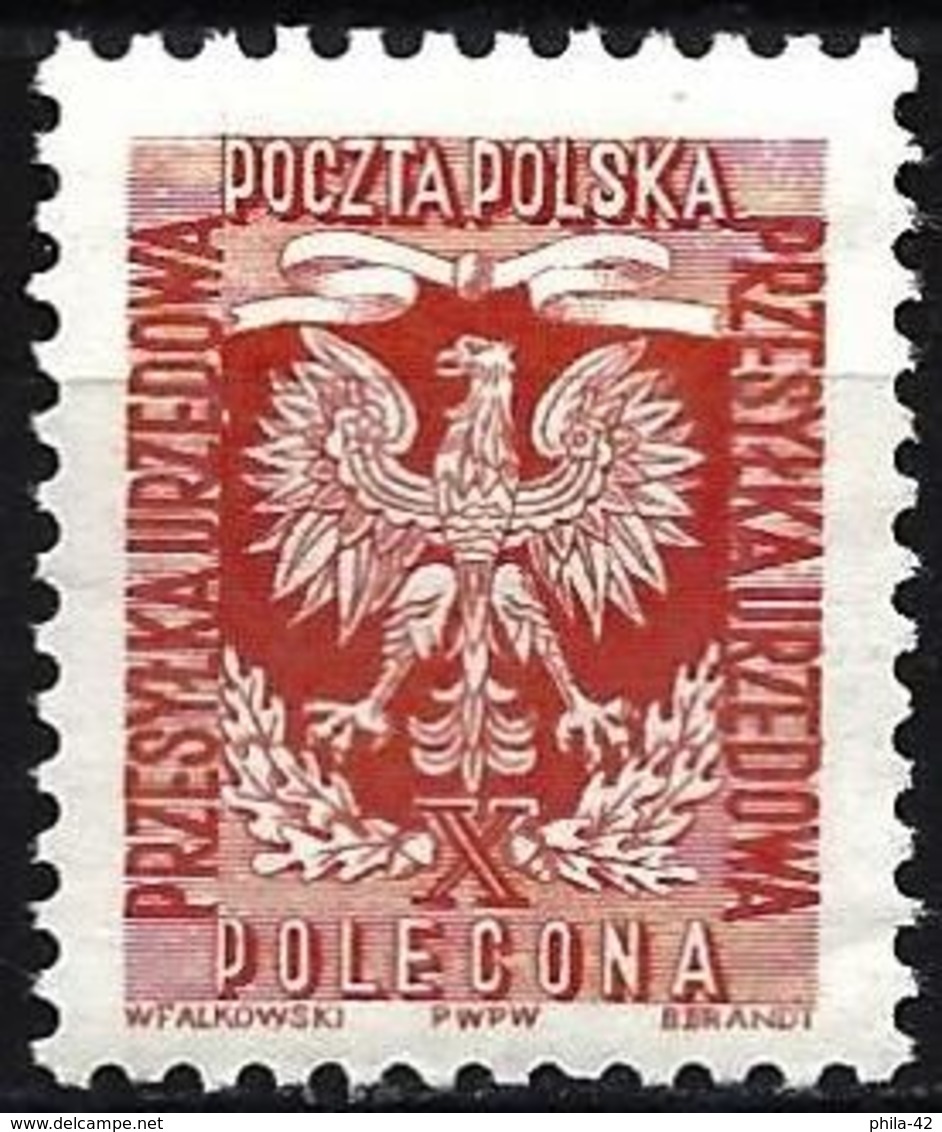 Poland 1954 - Mi D 28C - YT S 29 ( Official : National Arms ) MNH** - Service