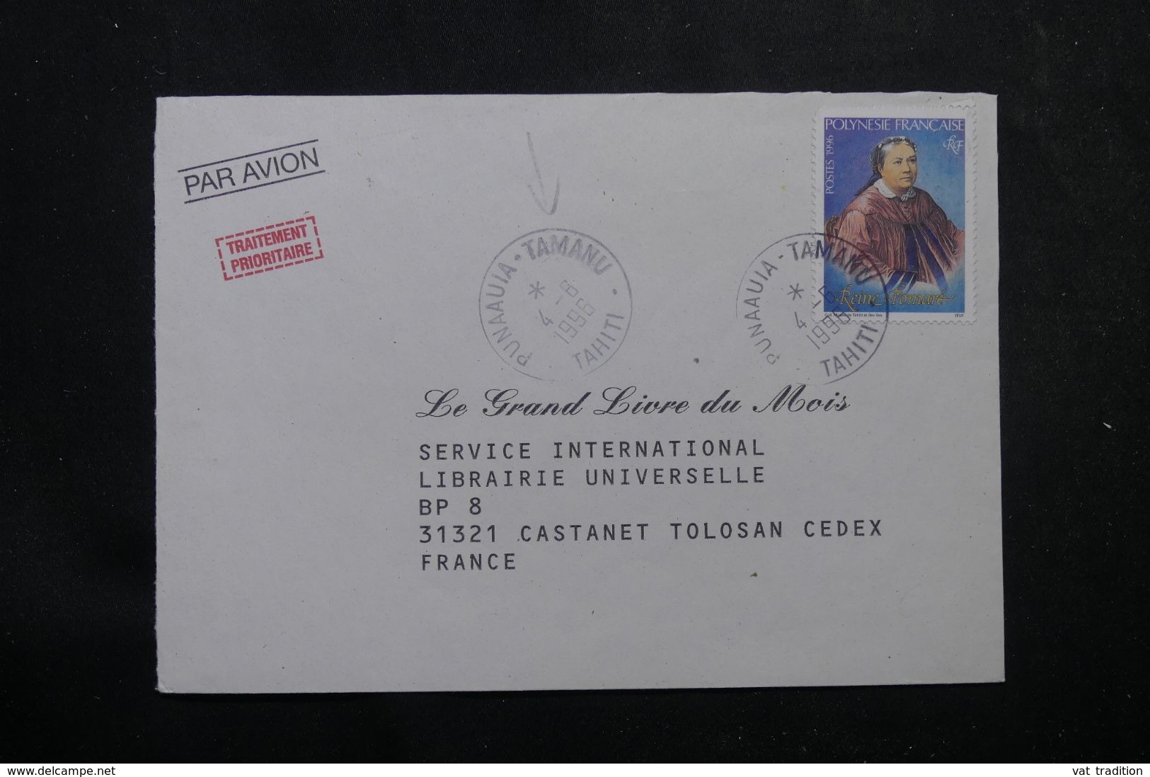 POLYNÉSIE - Affranchissement De Punaauia-Tamanu Sur Enveloppe Commerciale Pour La France En 1996  - L 64052 - Storia Postale