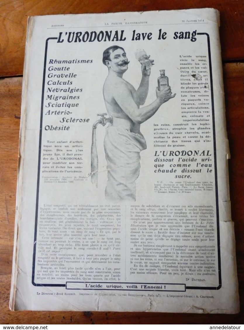 LA DANSE DEVANT LE MIROIR , De François De Curel & L'AMOUR BRODE ,dont Portrait (LA PTE ILLUSTRATION 1914) Pub URODONAL - Autores Franceses