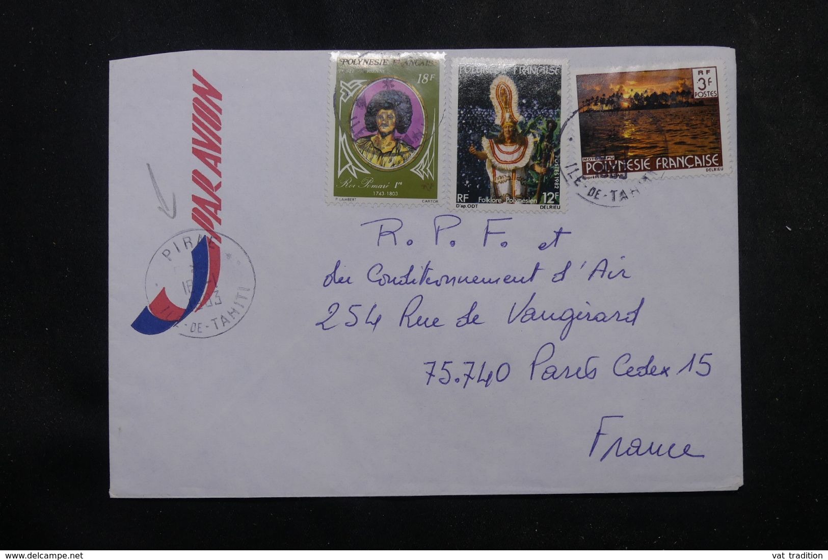 POLYNÉSIE - Affranchissement De Piraé Sur Enveloppe Pour La France En 1983 - L 64078 - Covers & Documents