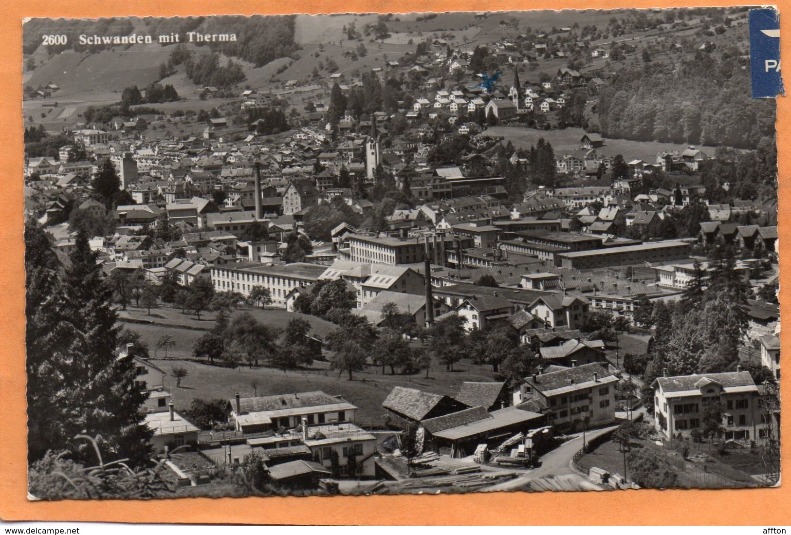 Schwanden Switzerland 1950 Postcard - Schwanden