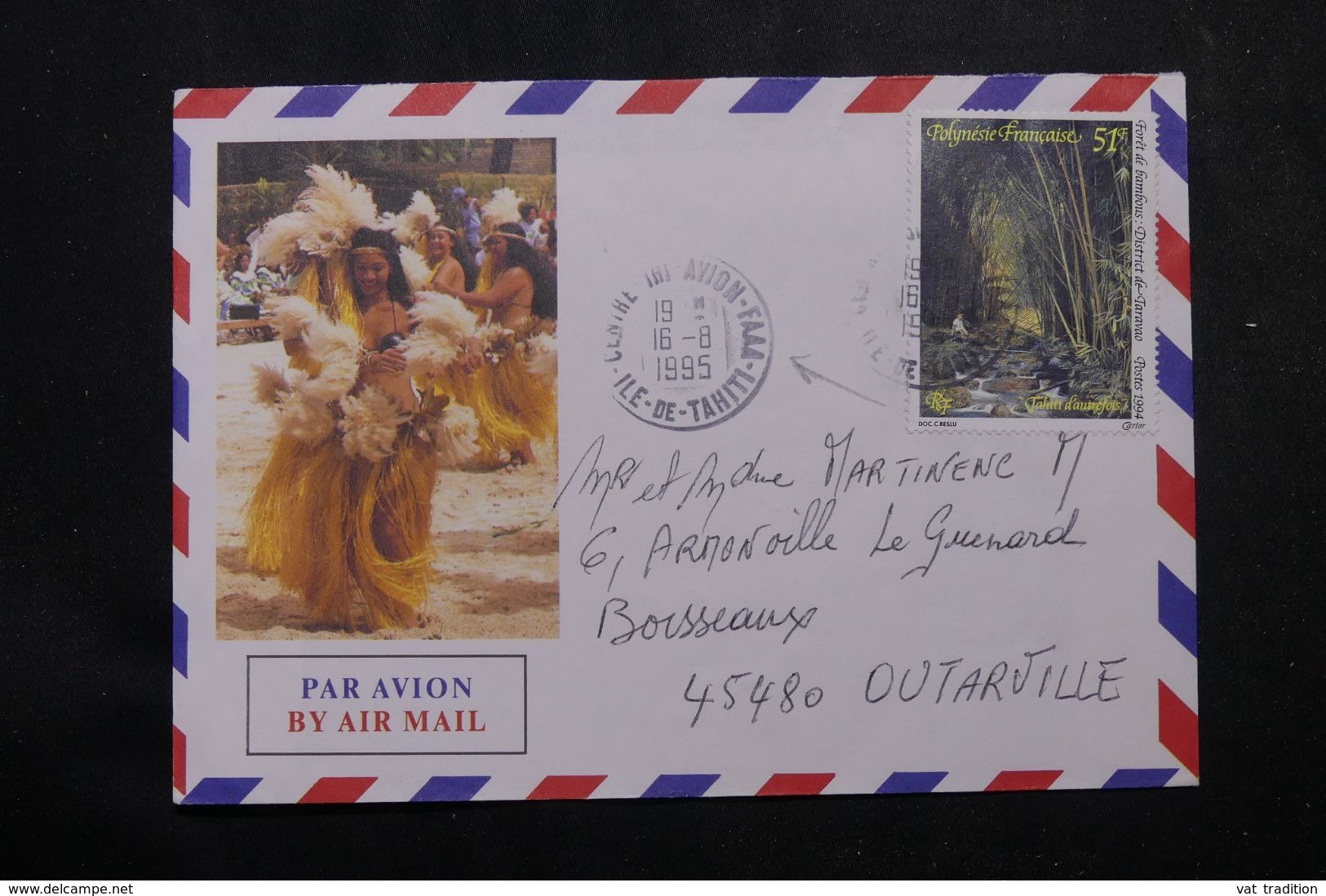 POLYNÉSIE - Affranchissement De Faaa Sur Enveloppe En 1995 Pour La France - L 64091 - Storia Postale