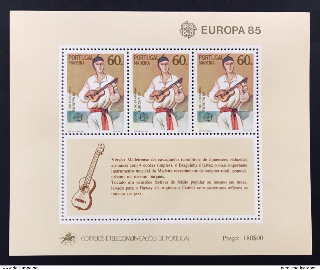 Portogallo Madeira 1985  Europa Cept 1985 Foglietti Set - Local Post Stamps