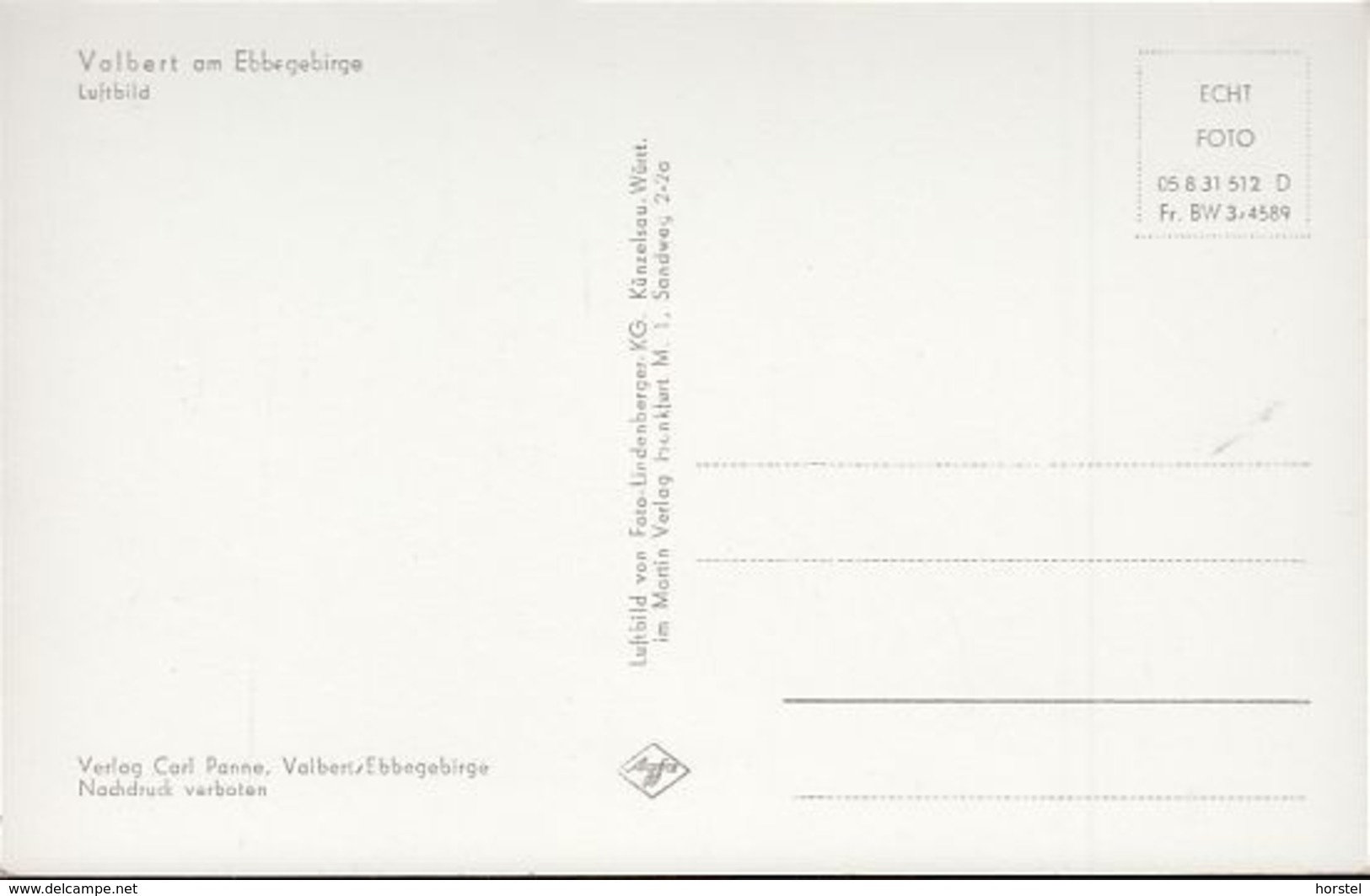 D-58540 Meinerzhagen - Valbert Am Ebbegebirge - Fabrik - Luftbild ( Echt Foto) - Meinerzhagen