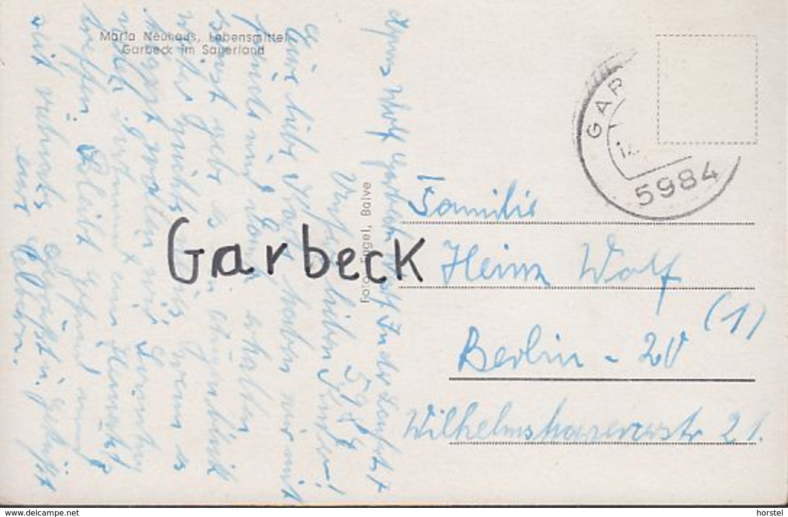 D-58802 Balve - Garbeck - Sauerland - Maria Neuhaus , Lebensmittel - Arnsberg