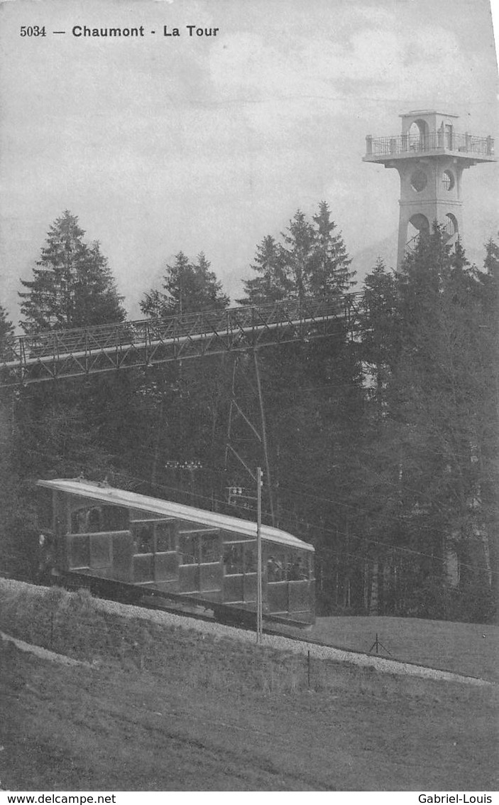 Chaumont - La Tour Et Le Funiculaire - Autres & Non Classés