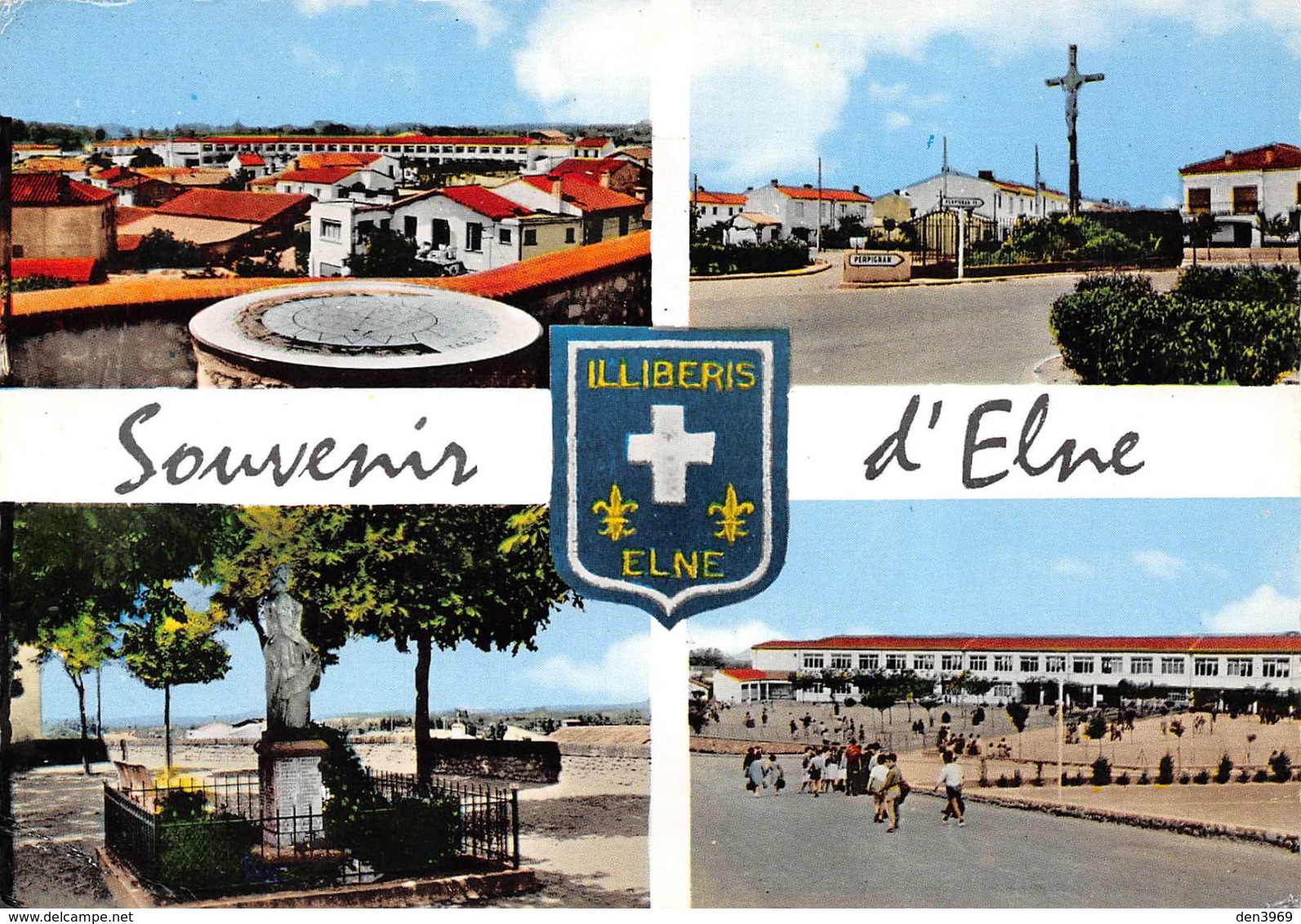 Souvenir D'ELNE - Vues Multiples - Table D'Orientation - La Croix - Blason Illiberis - Elne
