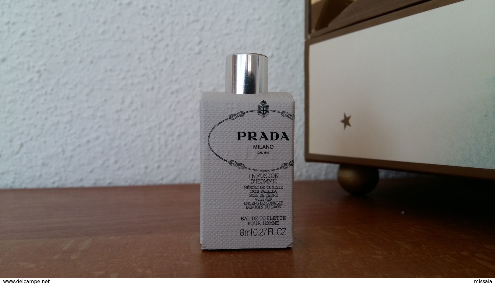 ACHAT IMMEDIAT;;;;MINIATURE INFUSION D'HOMME - PRADA - 8 ML EAU DE TOILETTE - Miniaturen Herrendüfte (mit Verpackung)