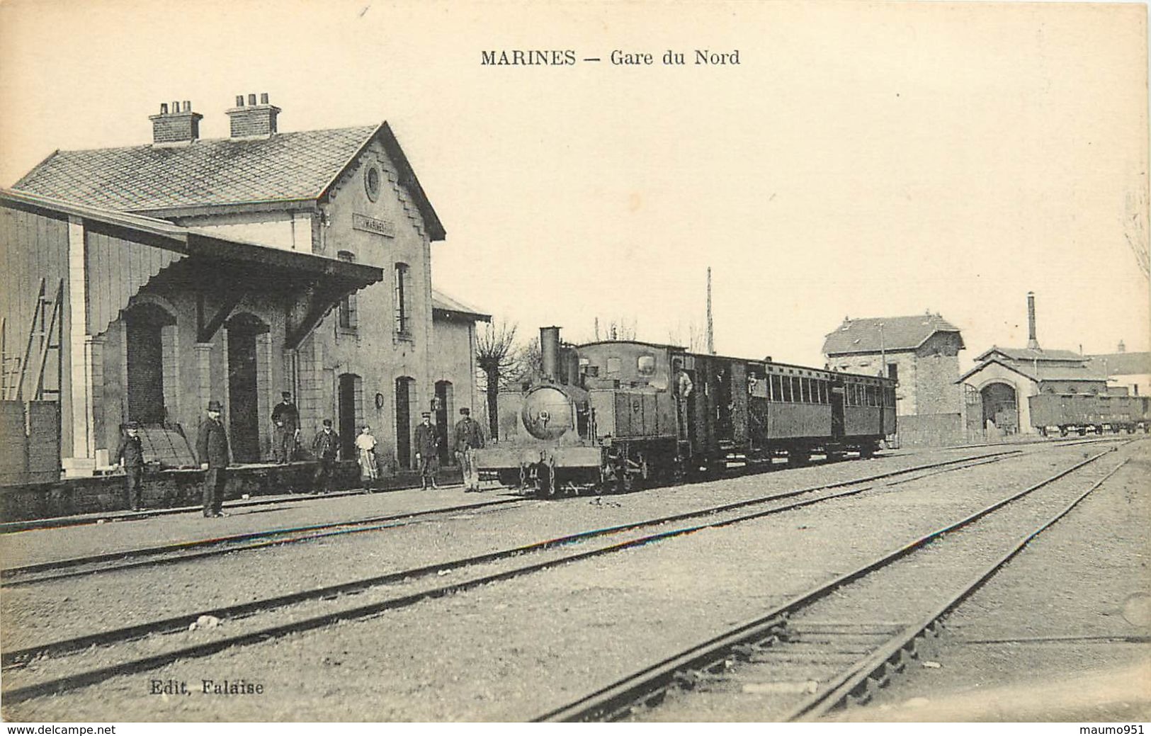 95 MARINES - La Gare DU NORD - Marines