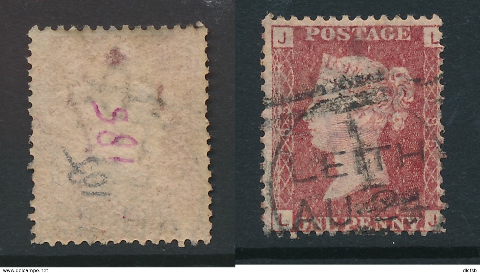 GB, 1864 Penny Red SG43, Plate 185 ,undamaged And Fine - Used Stamps