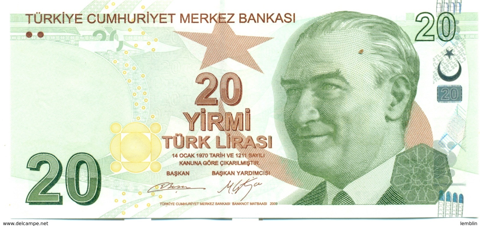 20 LIVRES 2009 - Turchia