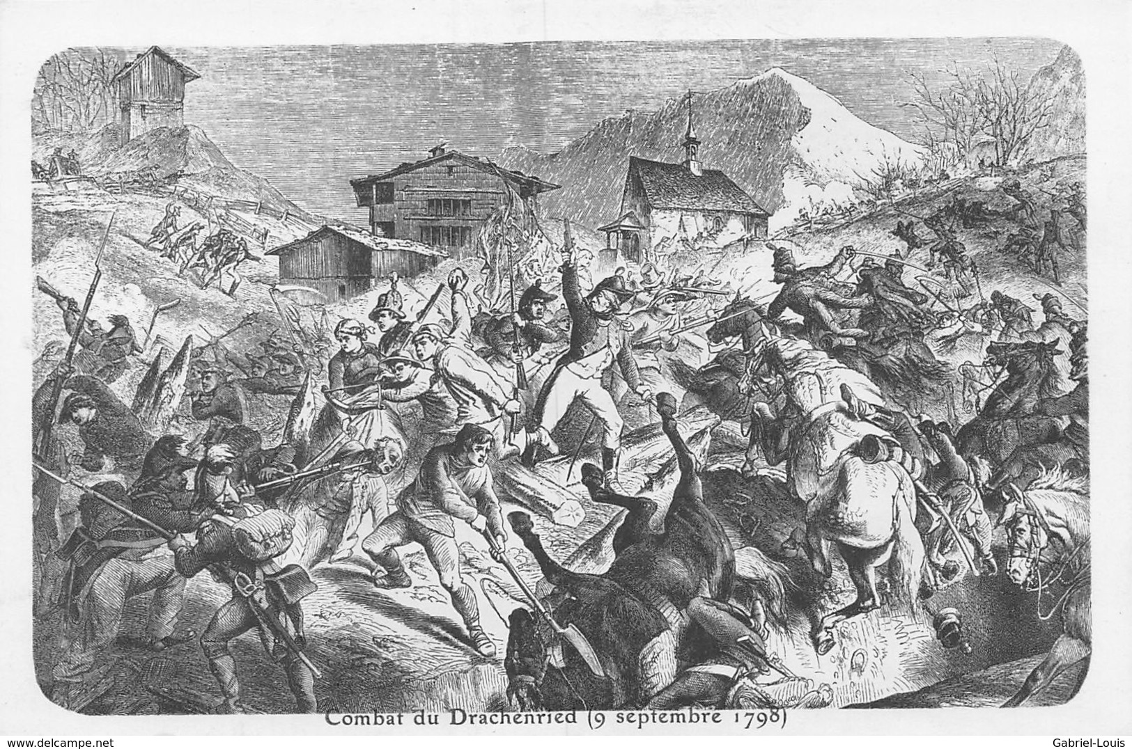 La Suisse à Travers Les Siècles - Combat Du Drachenried (9 Septembre 1789) Ennetmoos - Alpnach - Autres & Non Classés