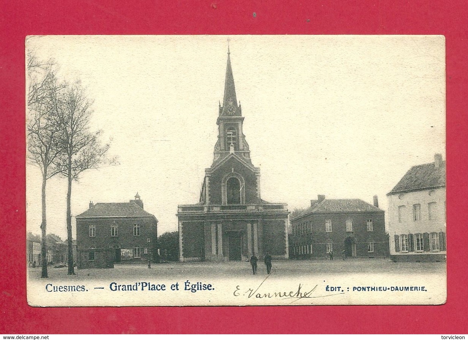 C.P. Cuesmes = Grand'Place  Et  Eglise - Mons