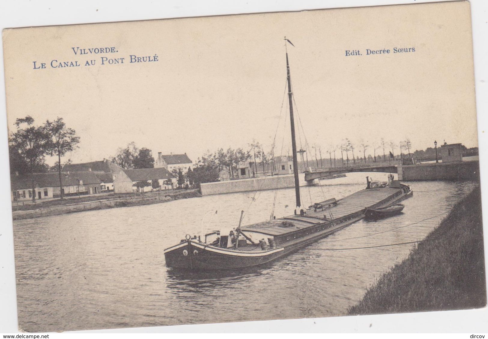 Vilvoorde - Kanaal Aan Verbrande Brug (gelopen Kaart Met Zegel) - Vilvoorde