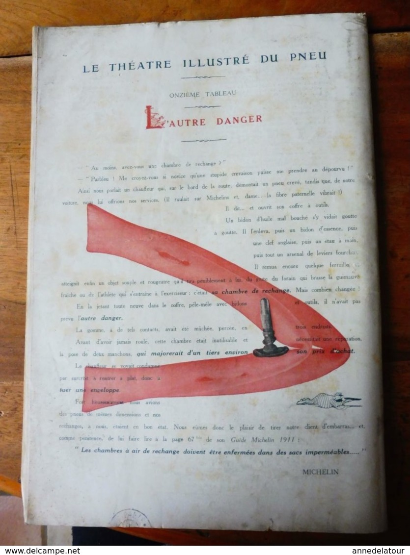 LE TRIBUN, De Paul Bourget     (orig :L'ILLUSTRATION  THÉÂTRALE 1911) Dos Illustré Par MICHELIN - Autores Franceses