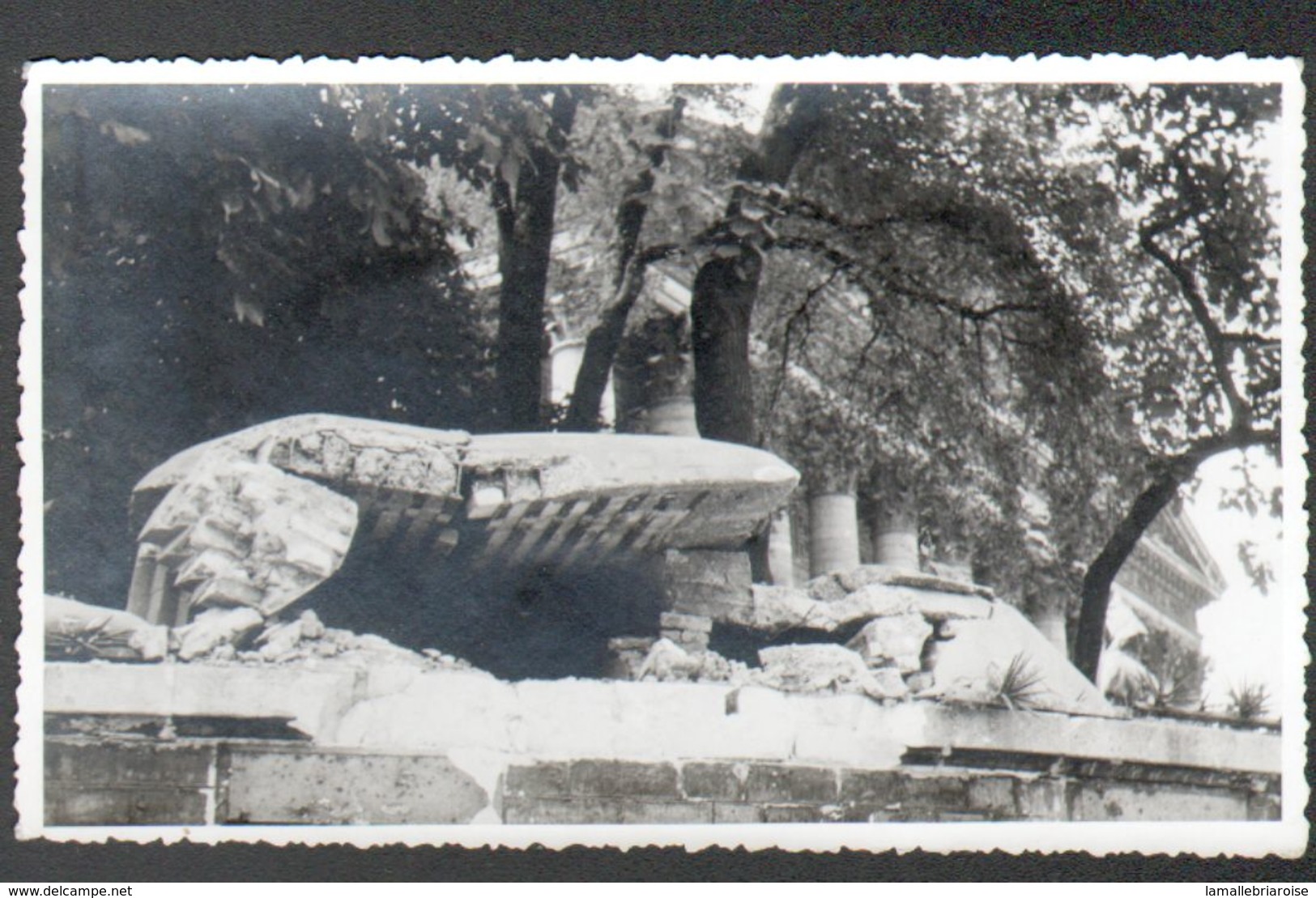 Photo Studio-photo Trochet, 13 X 8,5 Cm,  Chambre Des Députés, Blockhaus Aout 1944 - Guerre, Militaire