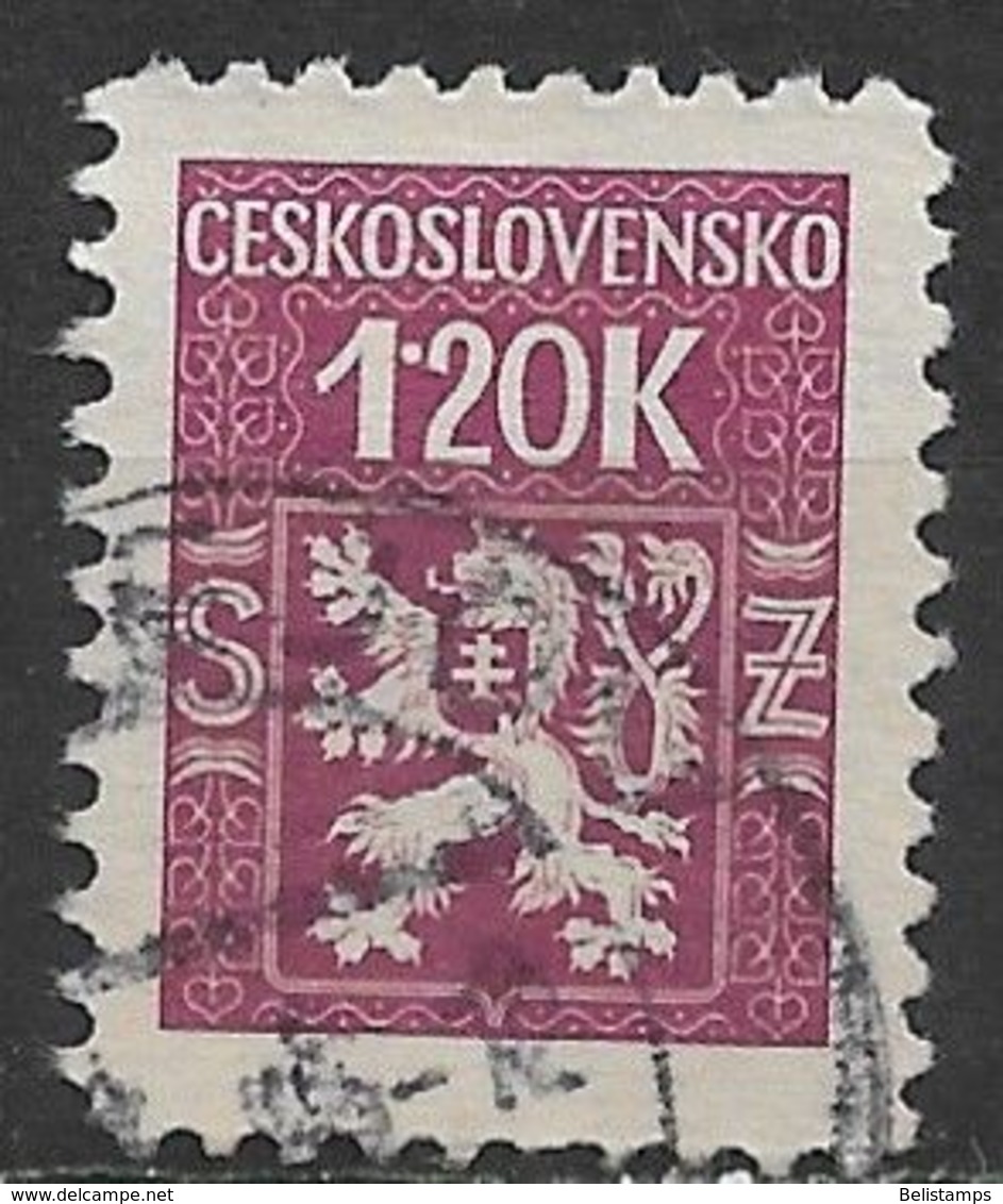 Czechoslovakia 1945. Scott #O3 (U) Coat Of Arms - Francobolli Di Servizio