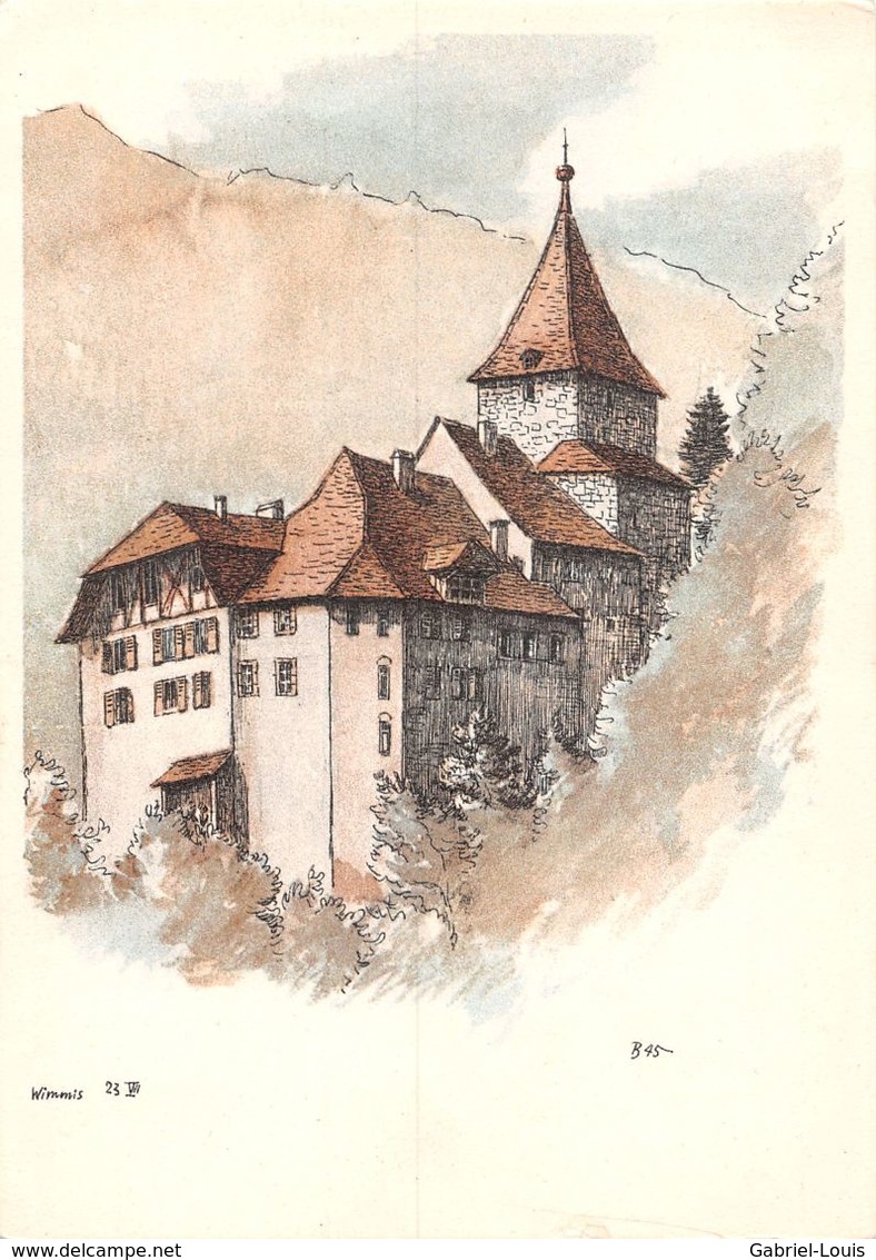 Schloss Wimmis - Saridon Gegen Schmerzen "Roche" -   (10 X 15 Cm) - Wimmis