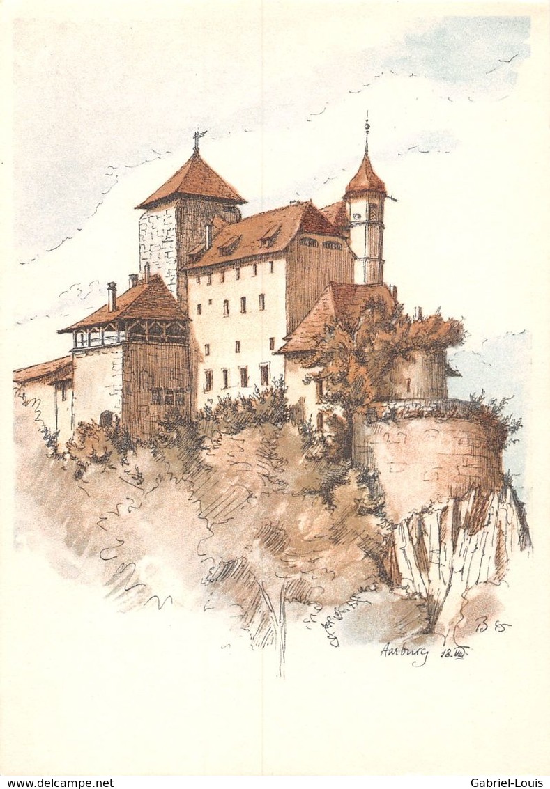 Schloss Aarburg - Saridon Gegen Schmerzen "Roche" -   (10 X 15 Cm) - Aarburg