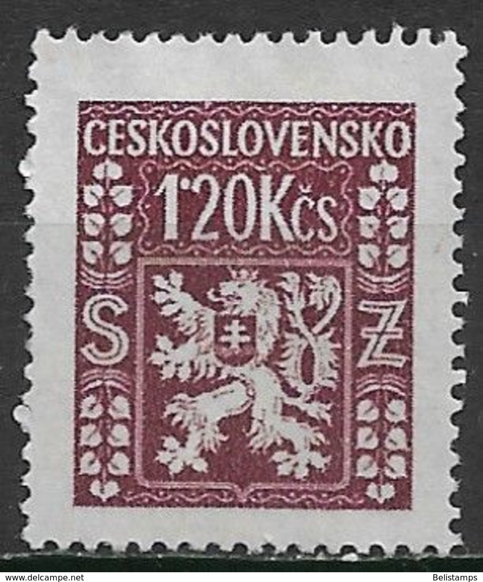 Czechoslovakia 1947. Scott #O11 (M) Coat Of Arms - Francobolli Di Servizio