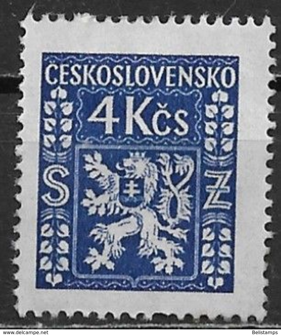 Czechoslovakia 1947. Scott #O13 (M) Coat Of Arms - Official Stamps