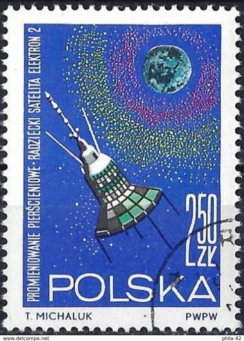 Poland 1964 - Mi 1558 - YT 1411 ( Satellite "Elektron 2" ) - Oblitérés