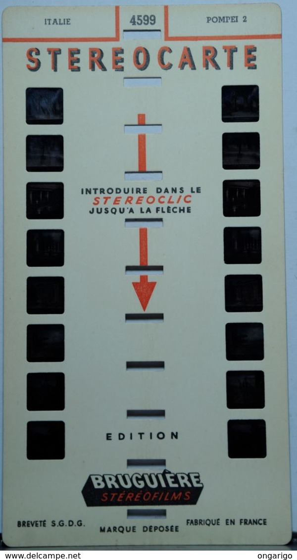 BRUGUIÈRE   4599   ITALIE   :   POMPEI  2 - Stereoscoopen
