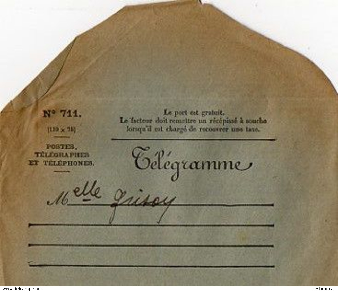 C4 1939/40 Télégramme Et Son Enveloppe - Guerre De 1939-45