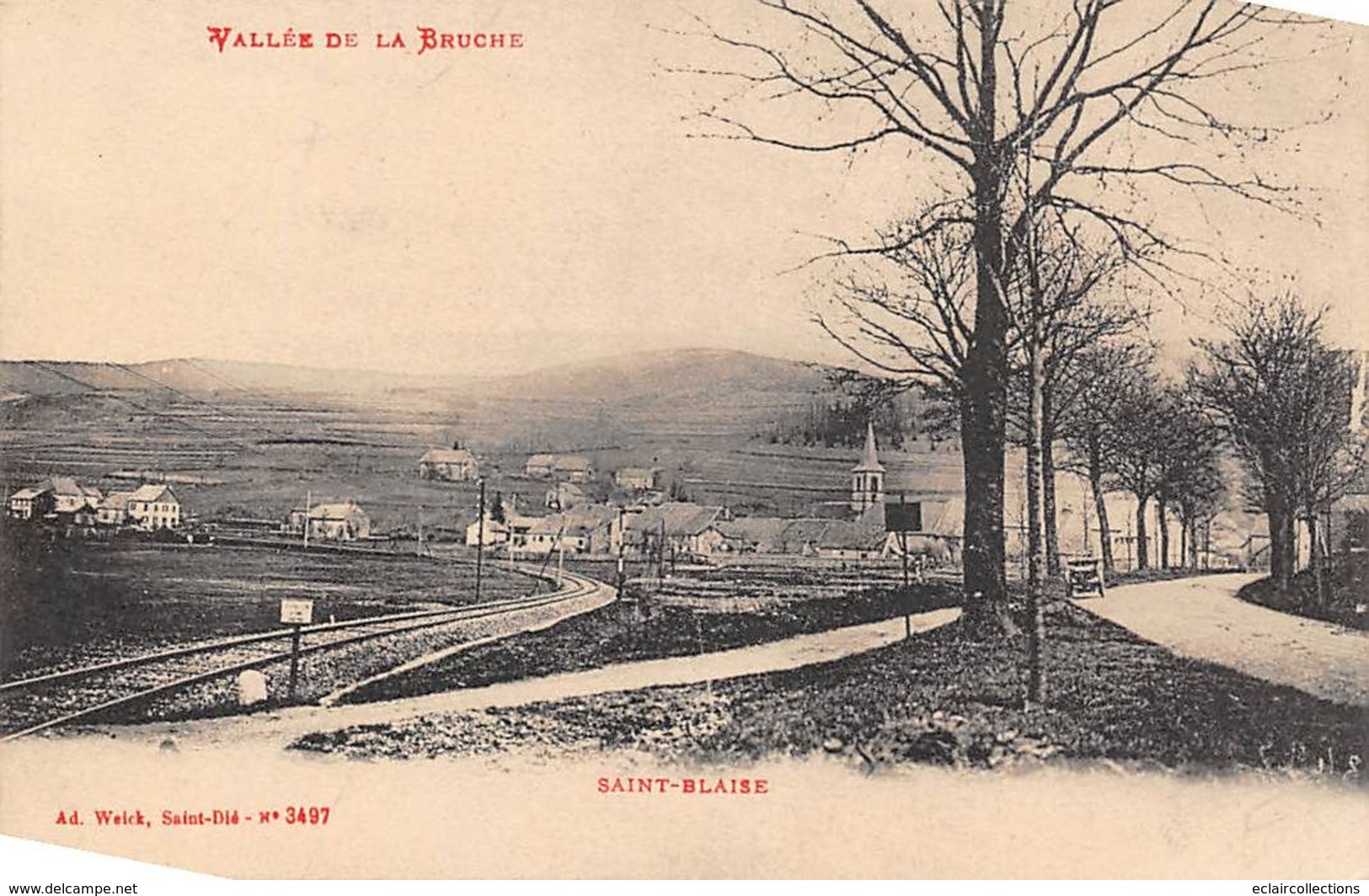 Saint Blaise La Roche     67          Vue Générale  Vallée De La Bruche        ( Voir Scan) - Sonstige & Ohne Zuordnung