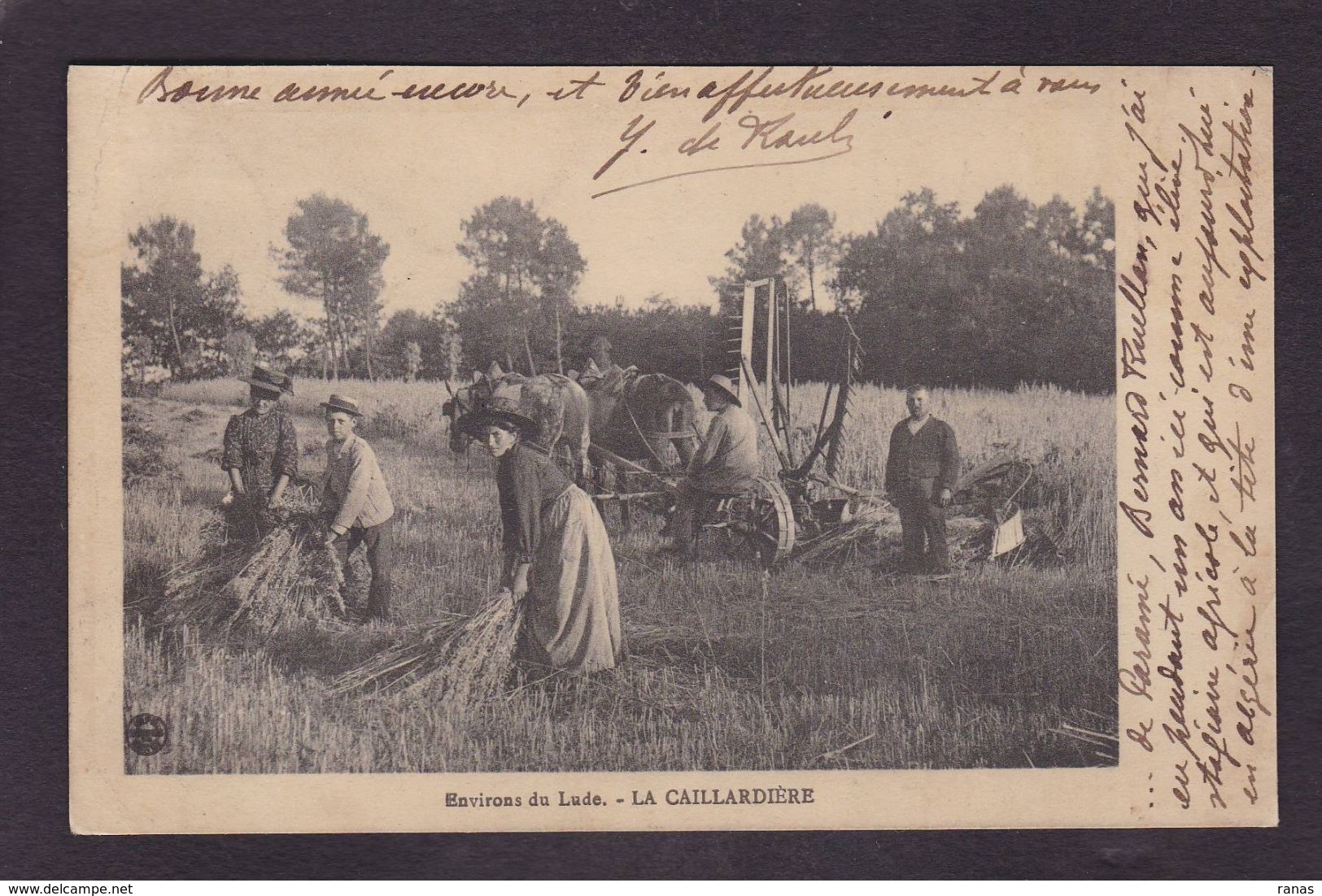 CPA Sarthe 72 Environs Du Lude La Caillardière Métier Circulé - Sonstige & Ohne Zuordnung