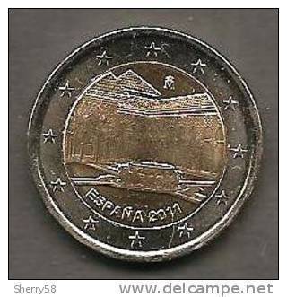 2011-ESPAÑA.MONEDA 2 EUROS.LA ALHAMBRA DE GRANADA. SIN CIRCULAR - Espagne