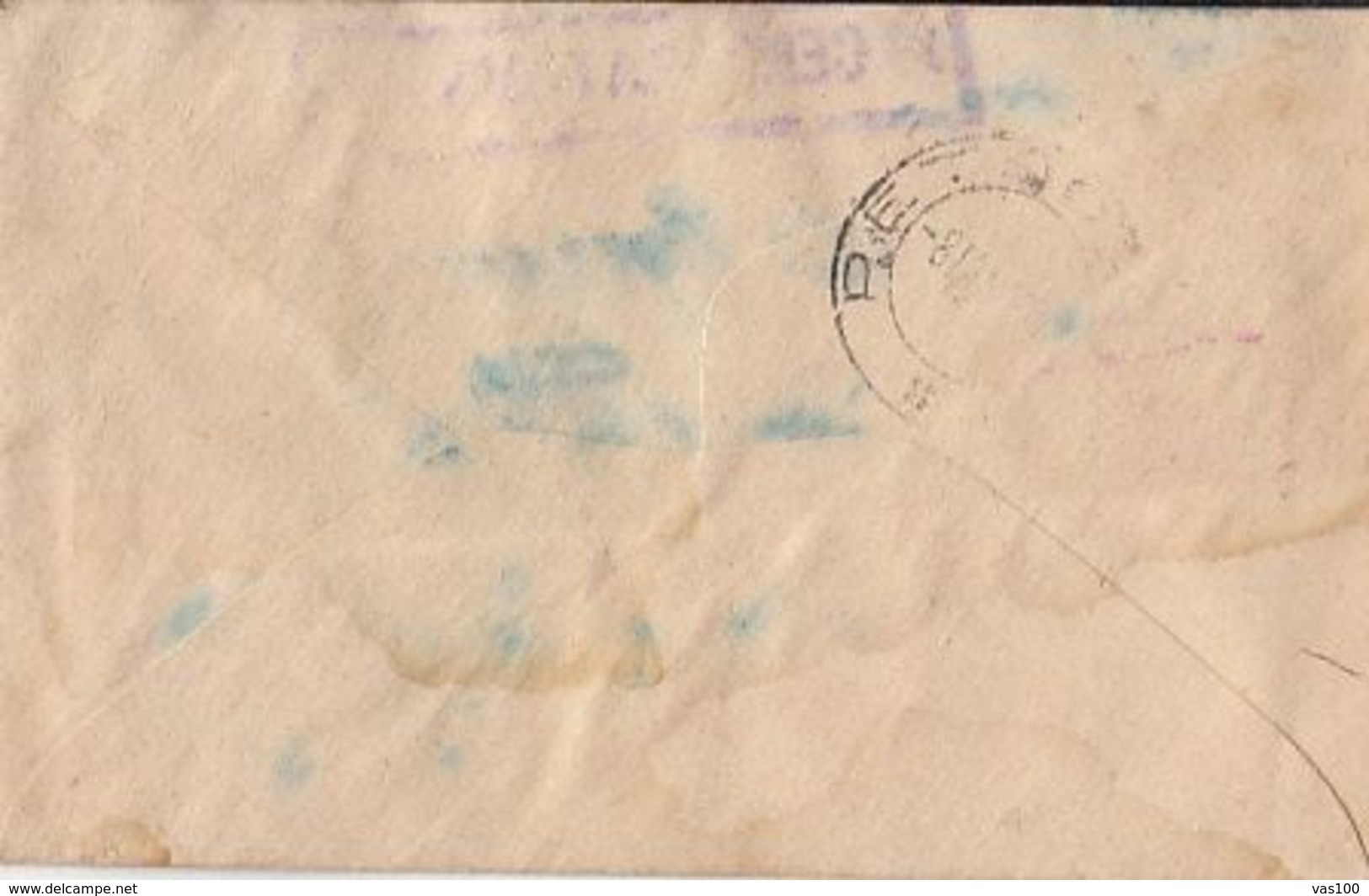 WW2 LETTER, CENSORED, KING MICHAEL STAMP ON LILIPUT COVER, 1946, ROMANIA - 2. Weltkrieg (Briefe)